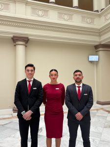 Hosts and hostesses at CNMC corporate events providing in-room support.