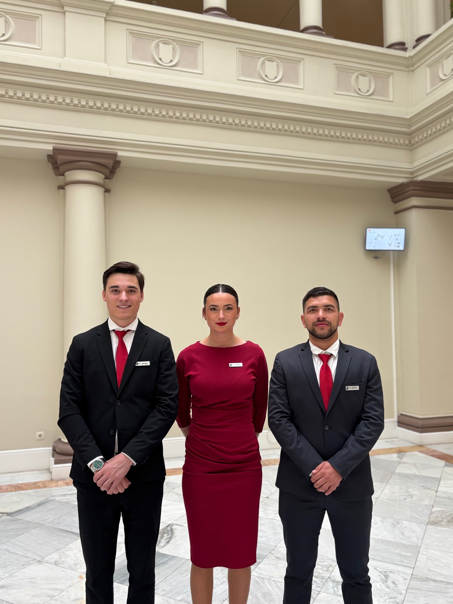 Hosts and hostesses at CNMC corporate events providing in-room support.