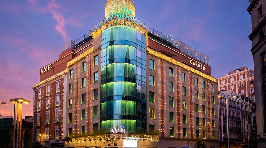 Vista exterior del Inhala Hotel Garden en Madrid